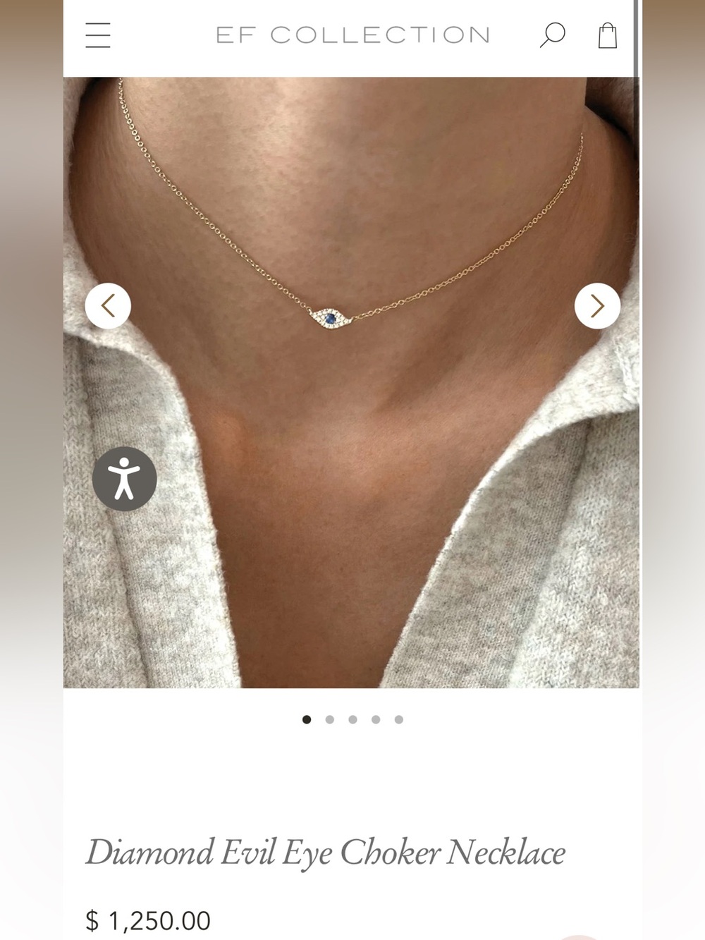 EF Collection Rose Gold Evil Eye Pendant Necklace with Opal and Diamond